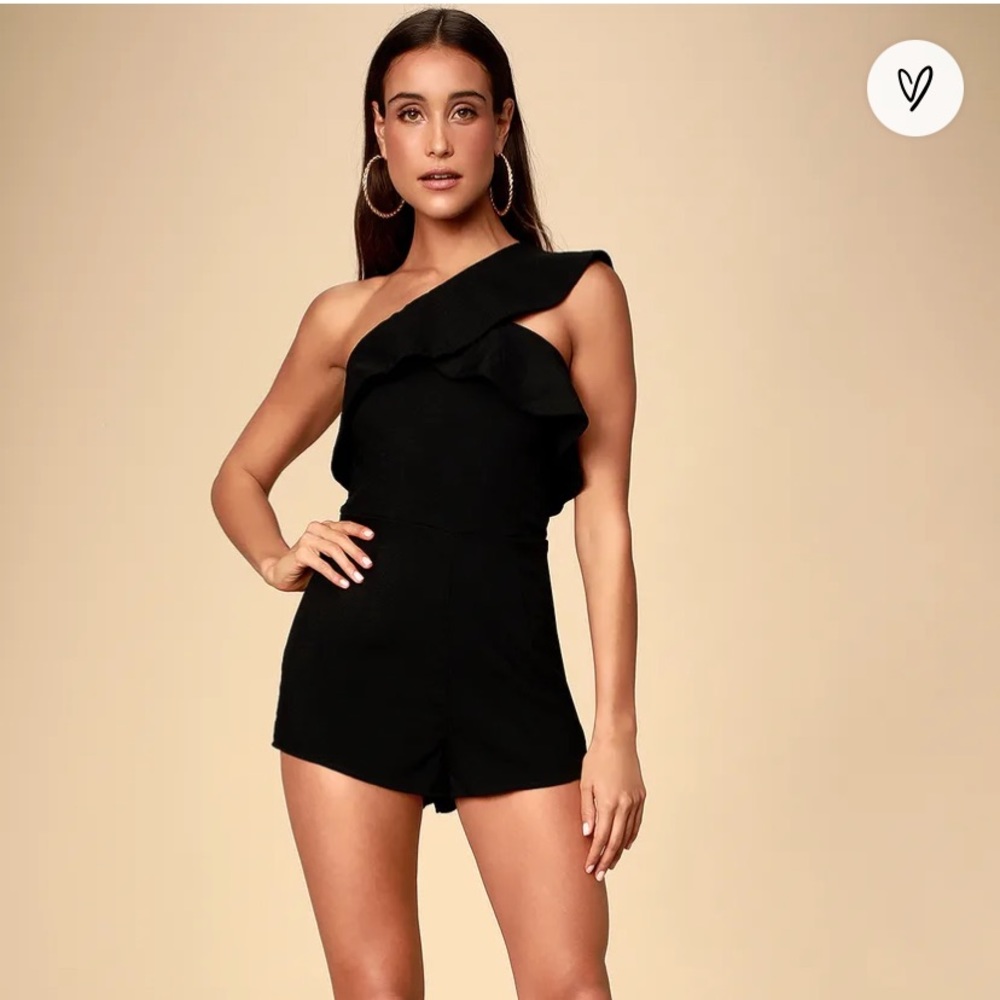 Lulus butterfly effect one shoulder romper
